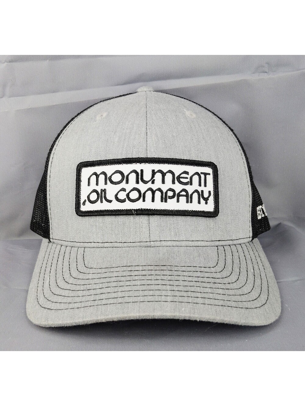 Richardson 112 Trucker Hat Men's Adjustable Gray White Cimarron Electric Cap